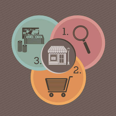 buy icons over gray background vector illustrationのイラスト素材