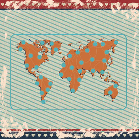 planet design over lineal background vector illustration のイラスト素材