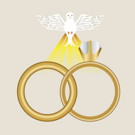 married design over  beige background vector illustrationのイラスト素材