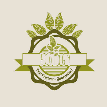 nature design over beige background vector illustration のイラスト素材