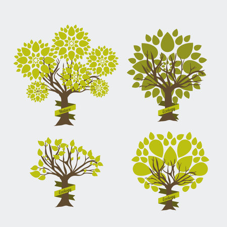 nature design over blue background vector illustration のイラスト素材