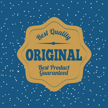 original seal over blue background vector illustration のイラスト素材