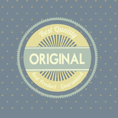 original seal over gray  background vector illustration のイラスト素材