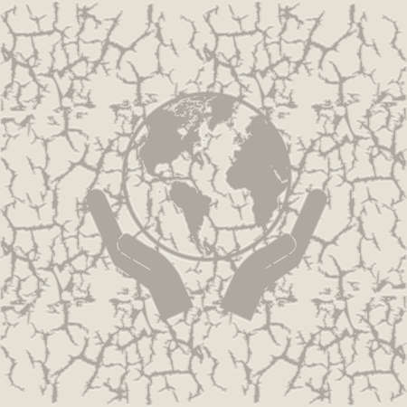 save planet over abstract background vector illustration  のイラスト素材