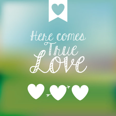 love design over blue and green   background vector illustration のイラスト素材