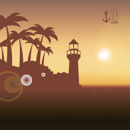 summer design over sunny vector illustration    のイラスト素材