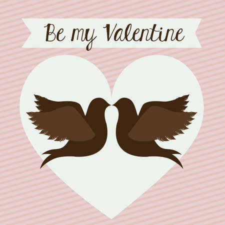 love design over lineal  background vector illustration のイラスト素材