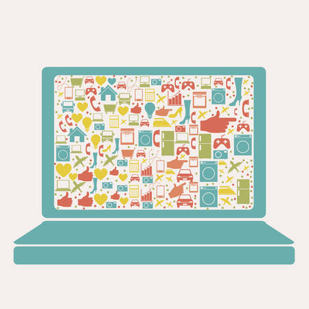 shopping  icons over white background. vector illustrationのイラスト素材