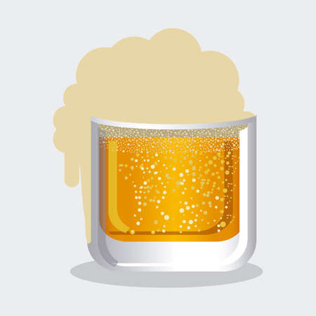 Beer design over white background vector illustration のイラスト素材