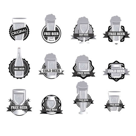 beers design over white  background vector illustration のイラスト素材