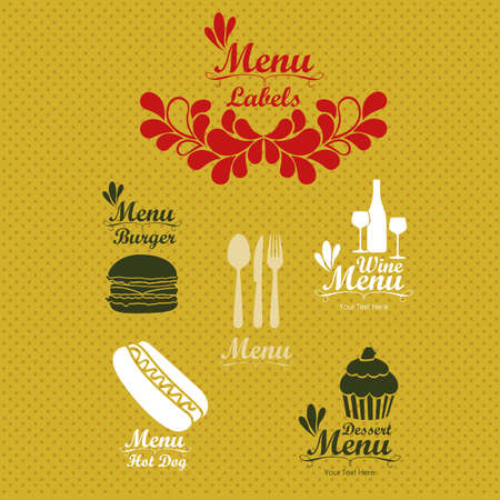 menu design over  pattern background vector illustration   のイラスト素材