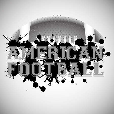 american football design over gray  background vector illustration のイラスト素材