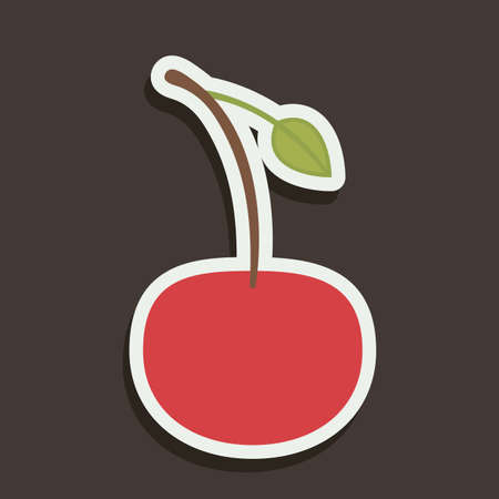 fruits design  over black  background vector illustrationのイラスト素材