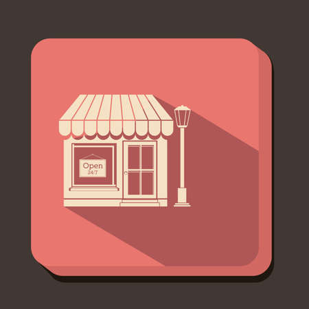 shopping  design over gray  background. vector illustrationのイラスト素材