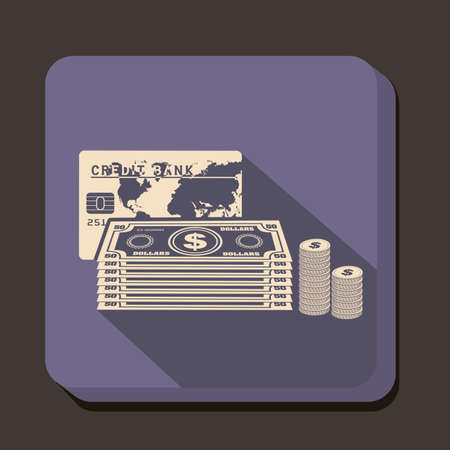 business icon over gray  background vector illustrationのイラスト素材