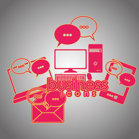 business icons over gray background vector illustrationのイラスト素材