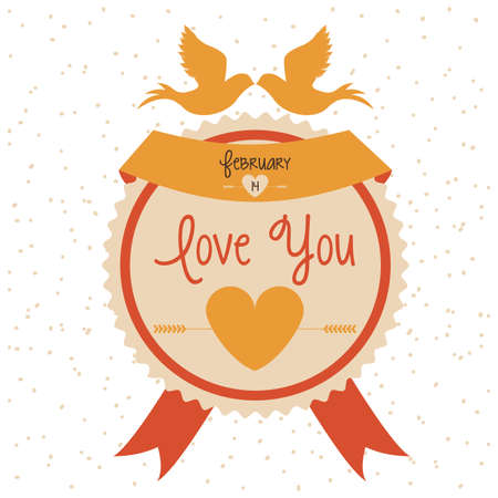 love design over  white  background vector illustration  のイラスト素材