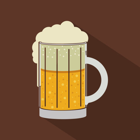 beer design over brown  background vector illustration  のイラスト素材