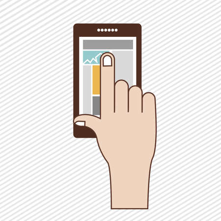 technology design over lineal  background vector illustrationのイラスト素材