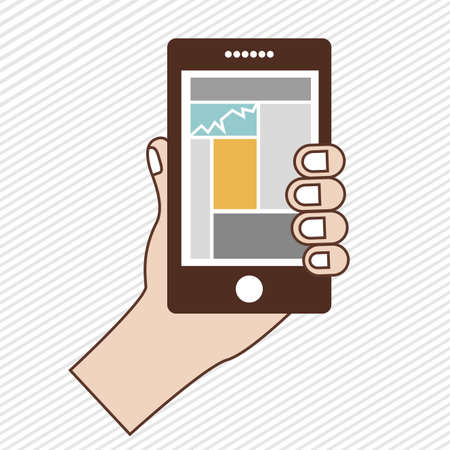 technology design over lineal background vector illustrationのイラスト素材