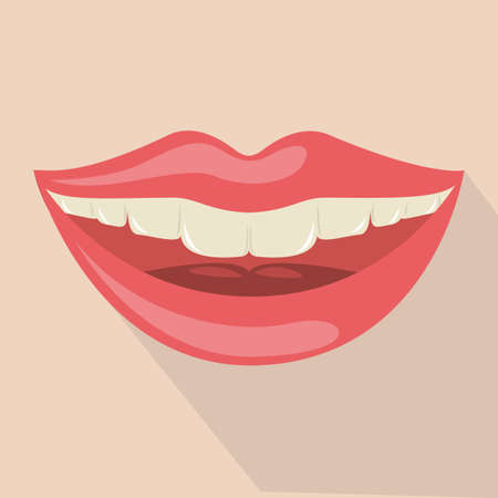 mouth design over pink background vector illustrationのイラスト素材