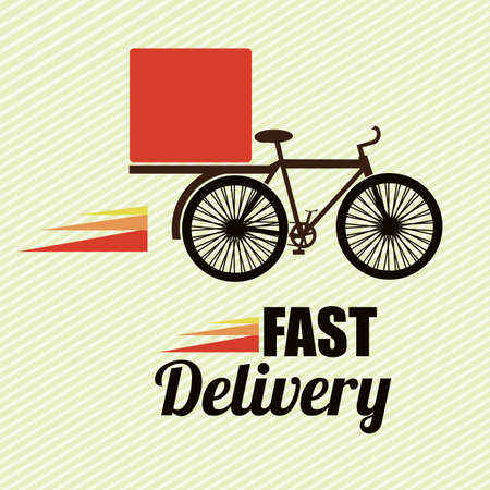 delivery design over lineal background vector illustrationのイラスト素材