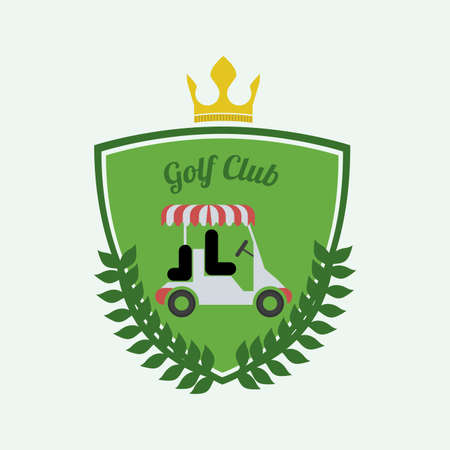 golf design over  white background vector illustrationのイラスト素材