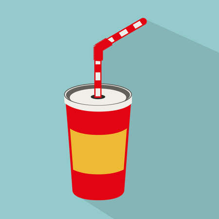 drink design over blue background vector illustrationのイラスト素材