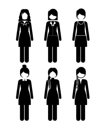 people design  over white background vector illustration のイラスト素材