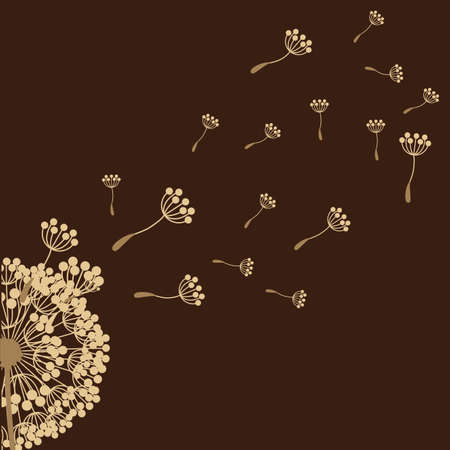 flowers design over brown background vector illustration  のイラスト素材