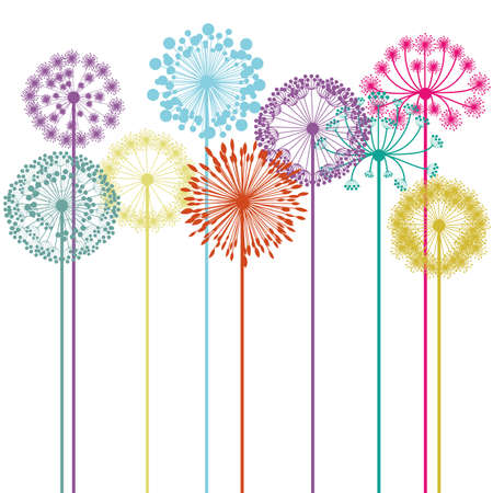 flowers design over white background vector illustration  のイラスト素材