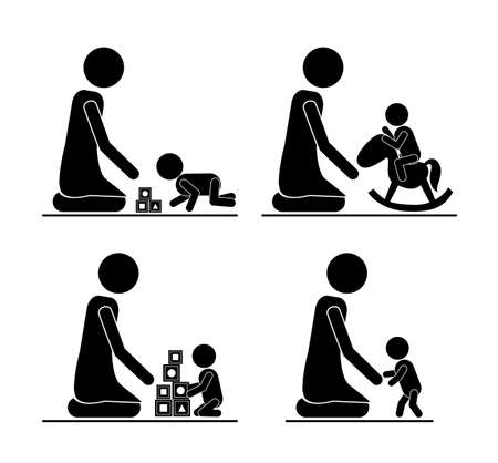 family design over   white background vector illustration  のイラスト素材