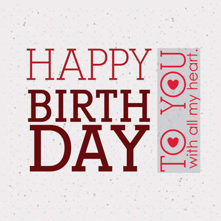 happy birthday  design over white  backgrund vector illustration のイラスト素材