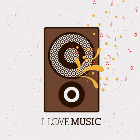 love music design over pattern background vector illustration  のイラスト素材