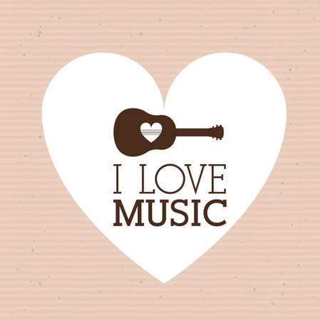 love music design over dotted background vector illustration  のイラスト素材