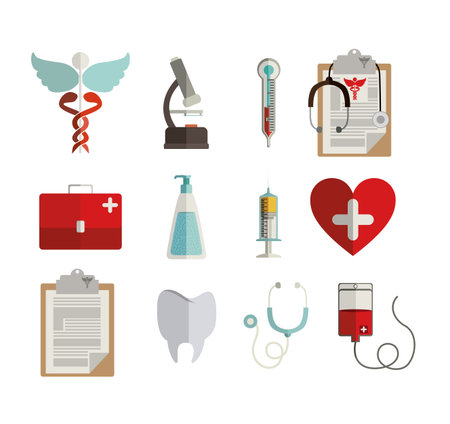 medical design over white background vector illustration  のイラスト素材