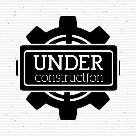 under construction over   background vector illustration   のイラスト素材