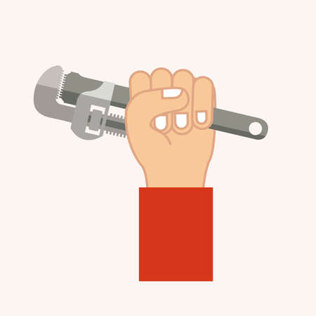 under construction over  white background vector illustration   のイラスト素材