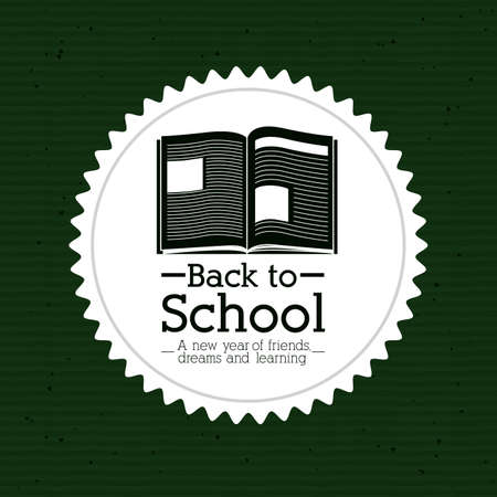 school design over green background vector illustrationのイラスト素材