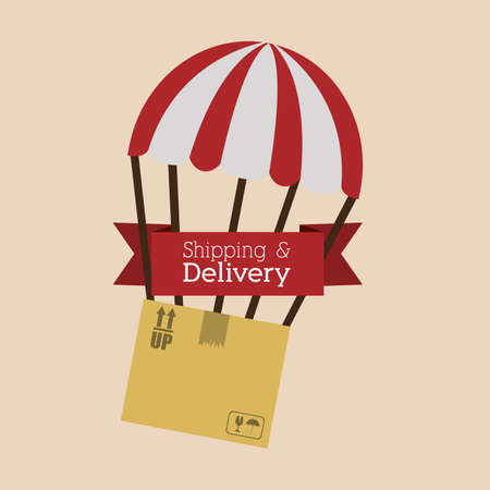 delivery design over pink background vector illustrationのイラスト素材
