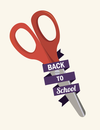 school design over  white background vector illustrationのイラスト素材