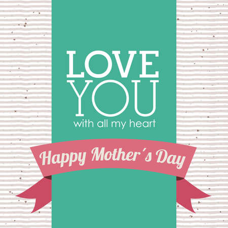 love design over lineal  background vector illustration  のイラスト素材