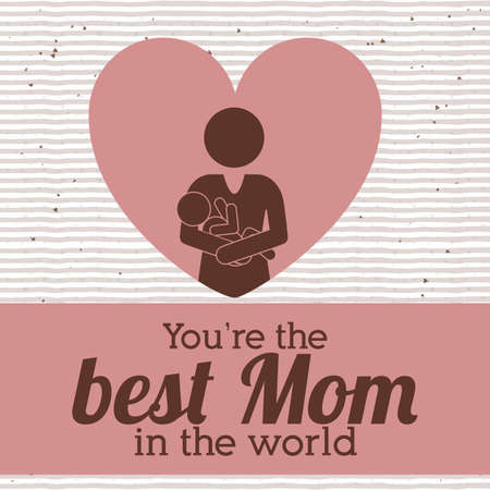 love design over lineal background vector illustration  のイラスト素材