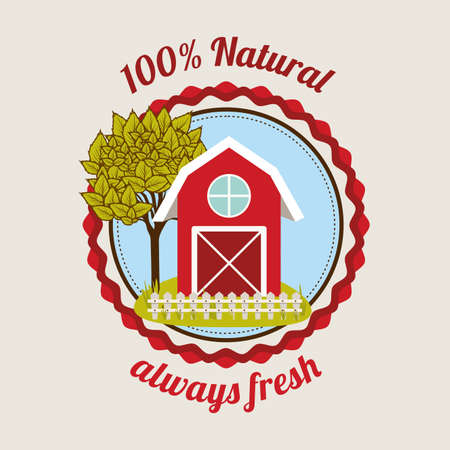 farm design over  gray background vector illustrationのイラスト素材