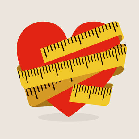 lose weight over  gray background vector illustrationのイラスト素材