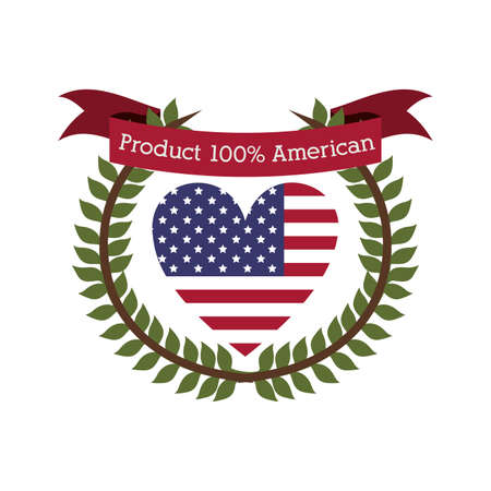 usa design over  white background vector illustrationのイラスト素材