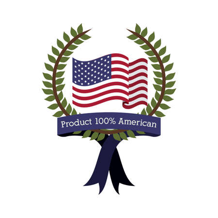 usa design over  white background vector illustrationのイラスト素材