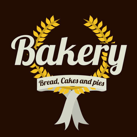 bakery design over   black background vector illustration  のイラスト素材