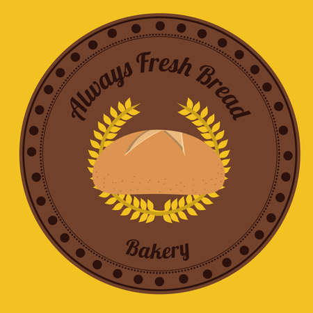 bakery design over   yellow background vector illustration  のイラスト素材