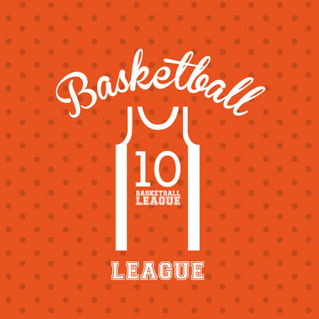 Basketball design over orange background,vector illustrationのイラスト素材